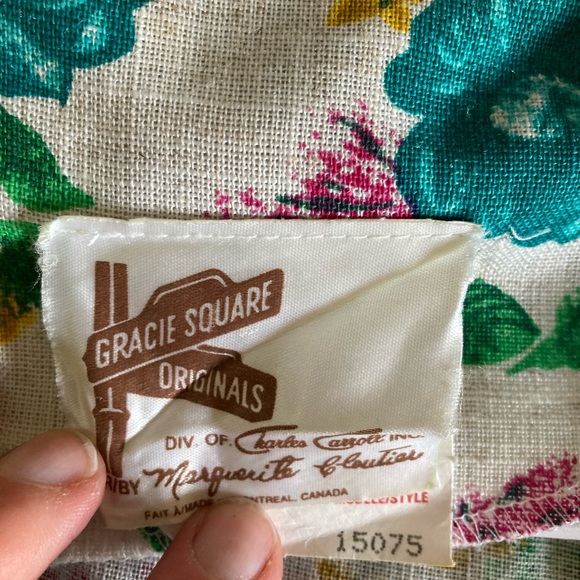 Vintage 70s open floral blazer - Picture 4 of 10